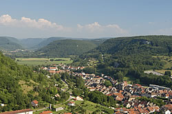 Ornans, vue aérienne